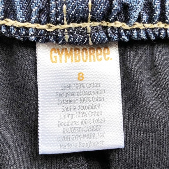 Gymboree Denim Jean Skirt Cherries 8 - Picture 4 of 5